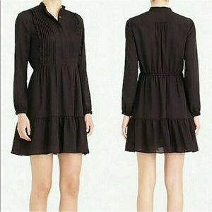 J Crew Mercantile Ruffle Pintuck Dress